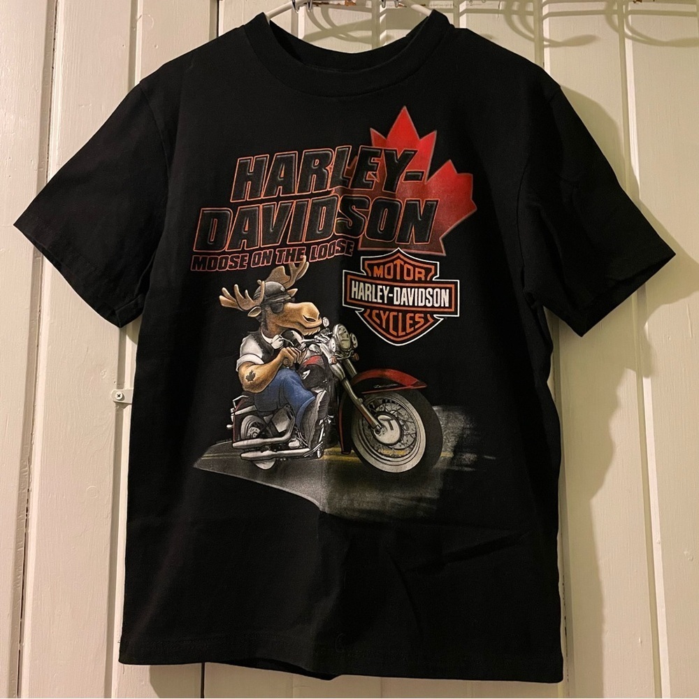 Harley-Davidson men’s moose tee-??men’s small?? EUC
